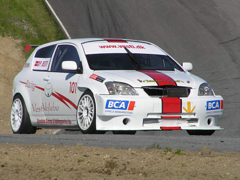 Vesti's Corolla fra forårets SSC Festival på Ring Djursland, hvor han også deltager denne weekend.